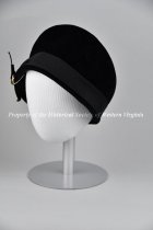 Black fur felt hat