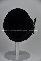 Black fur felt hat