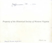 Looking north on Jefferson Street, circa 1950