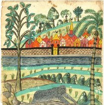 Watercolor picture, "The Sloth," circa 1825