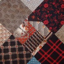 Checkerboard quilt by Mary B. Mensch, late 19th century