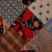 Checkerboard quilt by Mary B. Mensch, late 19th century