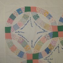 Noah K. & Muriel Taylor Mack's wedding quilt, 1936