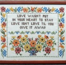 Sampler by Jacob H. Landes, 1979