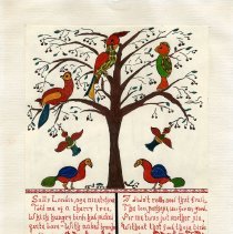 Sallie Landis drawing and poem by I. C. Kulp, 1974