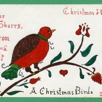 Christmas greeting by Isaac Clarence Kulp, 1973
