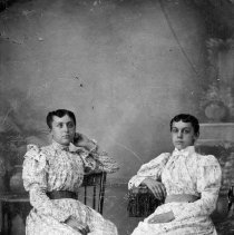 Martha Clemens Clemmer (right) and unidentified friend