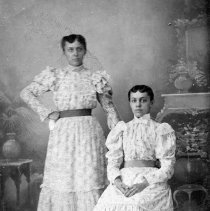 Martha Clemens Clemmer (right) and unidentified friend