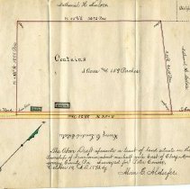 Alvin Alderfer survey for Peter Conver, Franconia Township, 1893