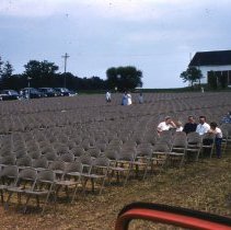 Brunk tent meetings at Christopher Dock High School, 1953