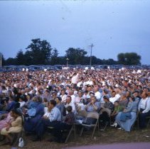 Brunk tent meetings at Christopher Dock High School, 1953