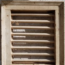 Window vent from the Christian Clemmer barn, 1857