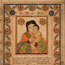 Drawing, "Die Mutter Jesus", by Isaac Z. Hunsicker, 1830