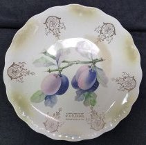 Advertising plate from M. S. Clemens' Store, Harleysville, ca. 1910