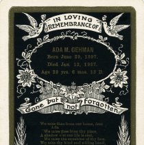 Enos S. & Sarah Gehman family papers, 1869-1924