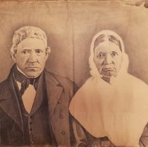 Charcoal portrait of John & Maria Wagner, 1896