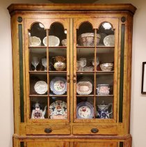 Corner cupboard from Dresher-Heckler family, Skippack Twp.