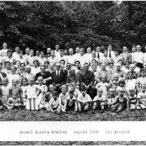 Isaac M. & Elizabeth Overholt Landis Family Reunion, Aug. 1950