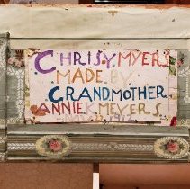 Trunk decorated by Annie K. Myers, 1912