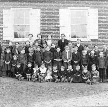 Indian Creek School, Lower Salford Township, ca.1897 (Elwood Heacock, teach
