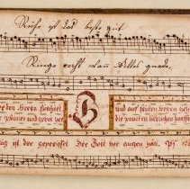 Abraham Geissinger's manuscript tunebook, 1810