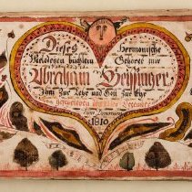 Abraham Geissinger's manuscript tunebook, 1810