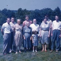 Abram A. & Susie Cassel Price family, Vernfield, PA, 1950s