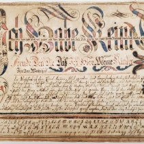 Vorschrift: "Ich Habe Keine Groser Freude... ", 1789