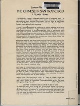 The Chinese in San Francisco: A Pictorial History  Back Cover