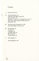 The City in which I Love You Table of Contents