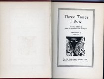 Three times I bow-Titlepage