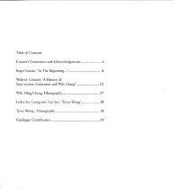 Two behind the scenes, table of contents