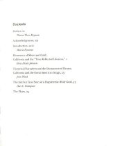 Silver & Gold: Cased Images of the California Gold Rush-ToC