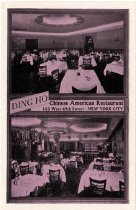 A Postcard of the Ding Ho Resturant--Front