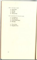 The Silk Dragon: Translations in Chinese, ToC