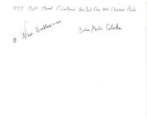 Street Scene, Mott Street, 1937 (Back)