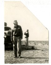 A woman looking up into the sky