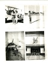 A xerox of four photographs taken at Avenger Field