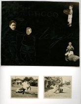 Photos and Cover Page titled "Childhood Days"
