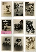 Photos of Clarence Lee and his siblings as toddlers