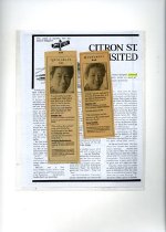 Newspaper clippings of Clarence Lee in "Quotables"