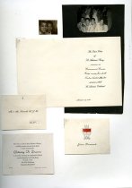 Invitations to Junior Promenade and to St. Andrew's Commencement Ceremony