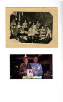 Two photos of Clarence at different ages