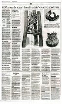 The Honolulu Advertiser, "KOA awards span Hawai'i artists' creative...