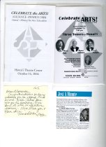 Pamphlets of "Celebrate the Arts!" Alliance Awards