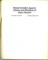 Recent Activities Against Citizens and Residents of Asian Descent-2