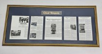 Our Town Framed Newspapers