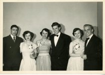 Charles and Dolores Kelly with friends at ball