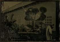 Robert and Laura Turner (center, left) wearing sombreros, 1935