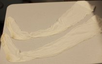 Pair of white tights worn by Jackline Myers